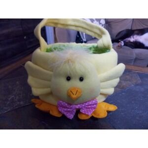 Duck Chick Plush Soft Easter Basket ~ 6" Tall (M)
